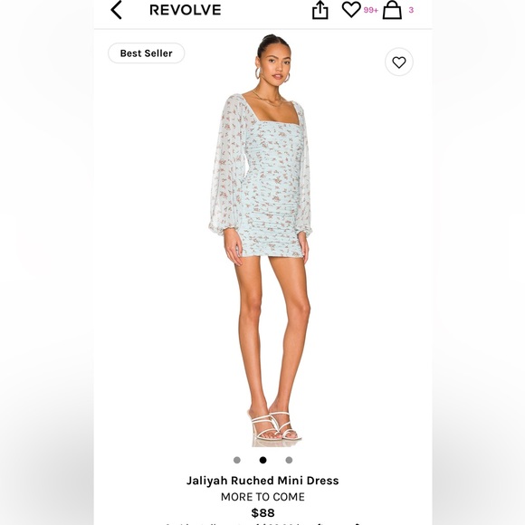 More to come cute mini dress worn 1 time - Picture 3 of 5